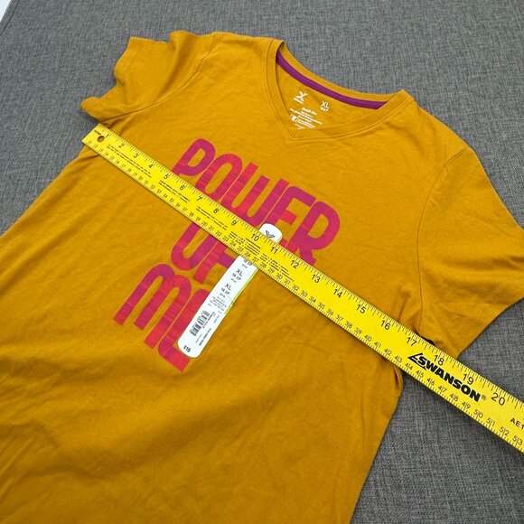NEW! Xersion Big Girls T-Shirt "Power Of Me" XL Cotton Blend Quick Dry V-Neck - Picture 5 of 7